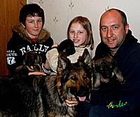 Ruby’s family and owner Steve who is a dog handler for Merseyside Police